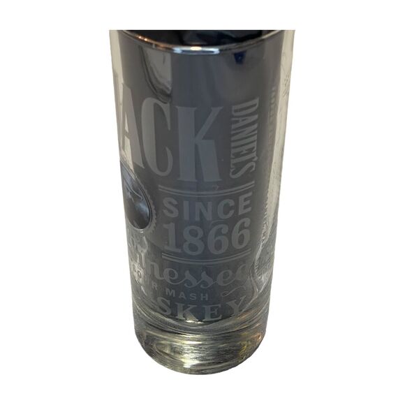 Vintage Jack Daniels Old No.7 Clear Tennessee Whiskey 6" Tall High Ball Glass - Picture 4 of 10
